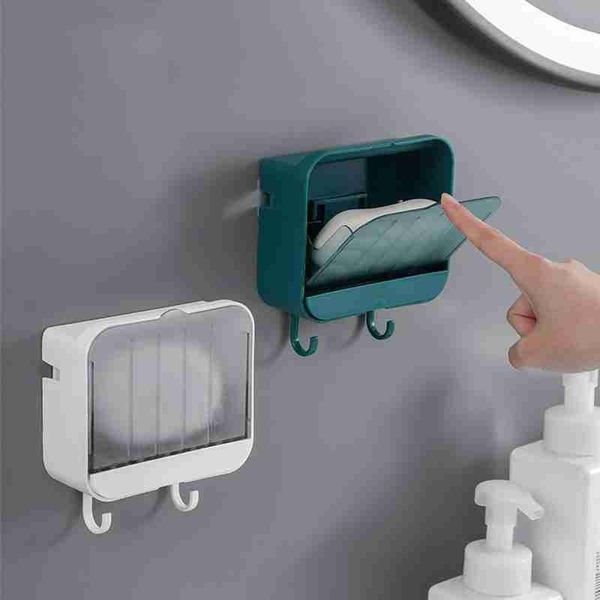 soap dishes 1pc creative wall mounted drain box with lid double grids draining rack bathroom holder dish
soap dishes 1pc creative wall mounted drain box with lid double grids draining rack bathroom holder dish