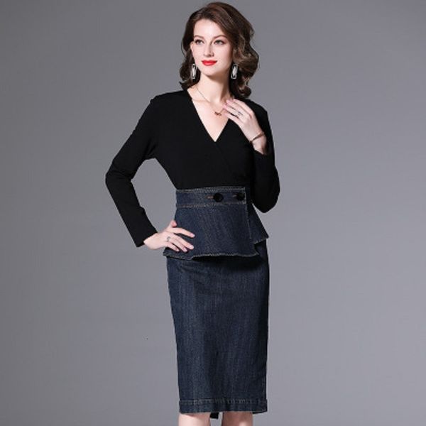 2021 new fashion long sleeves package hip dress office work women lady temperament goddess v-neck slim patchwork dresses sjqc, Black;gray
2021 new fashion long sleeves package hip dress office work women lady temperament goddess v-neck slim patchwork dresses sjqc, Black;gray