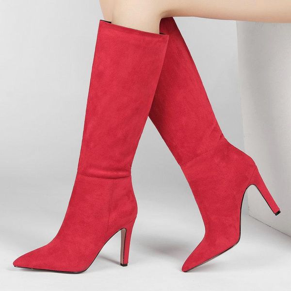 boots brand beige black knee high suede leather pointed toe heel winter slouchy botas plus size dress shoes
boots brand beige black knee high suede leather pointed toe heel winter slouchy botas plus size dress shoes