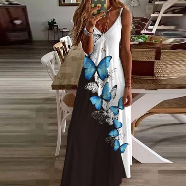 casual dresses spaghetti strap boho long dress women elegant floral print v-neck maxi ladies 2021 summer fashion beach, Black;gray
casual dresses spaghetti strap boho long dress women elegant floral print v-neck maxi ladies 2021 summer fashion beach, Black;gray