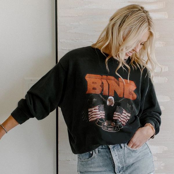 2021 new vintage eagle print sweatshirt women autumn winter 100% cotton warm long sleeve sweatshirts loose pullover hoodies oversize cyux, Black
2021 new vintage eagle print sweatshirt women autumn winter 100% cotton warm long sleeve sweatshirts loose pullover hoodies oversize cyux, Black