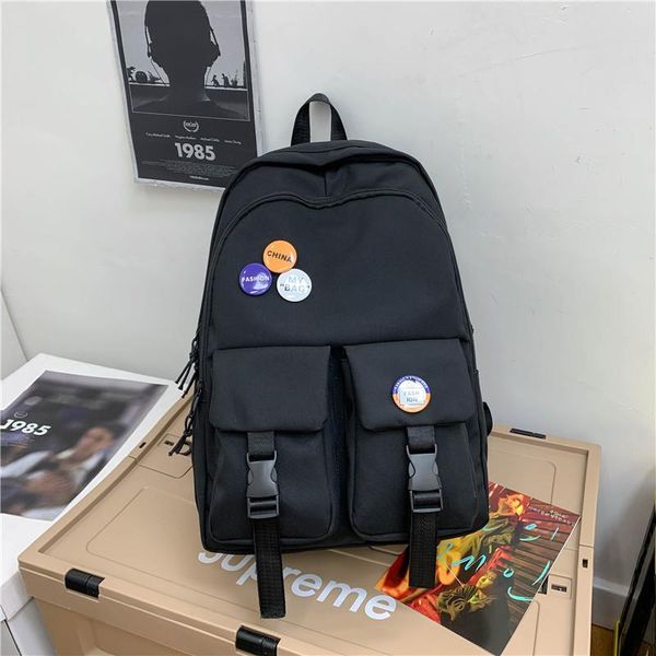 backpack women oxford cloth pure color waterproof school bags for teenagers girls patchwork female rucksack
backpack women oxford cloth pure color waterproof school bags for teenagers girls patchwork female rucksack