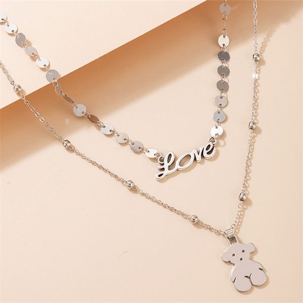 2021 new women silver circle love link chain chokers necklace bear pendant necklace fashion jewelry gift
2021 new women silver circle love link chain chokers necklace bear pendant necklace fashion jewelry gift