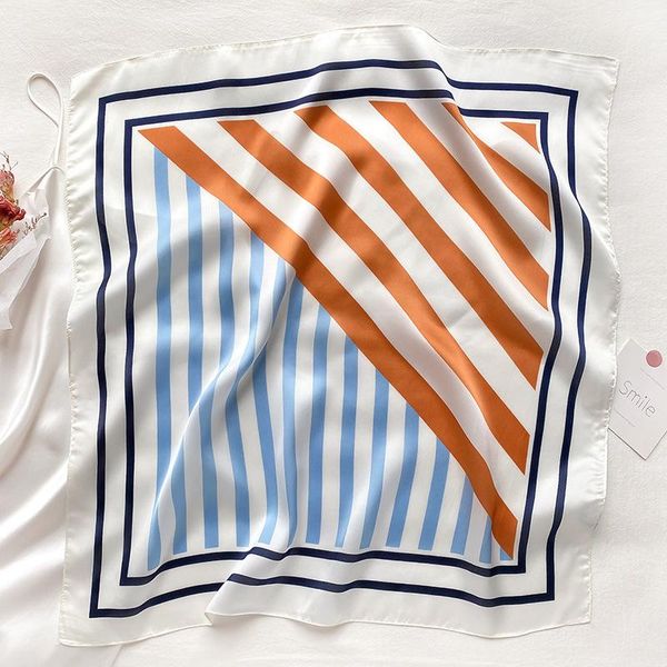 scarves fashion silk satin neck scarf for women striped print hijab scarfs kerchief female square shawls wraps lady bandanas, Blue;gray
scarves fashion silk satin neck scarf for women striped print hijab scarfs kerchief female square shawls wraps lady bandanas, Blue;gray