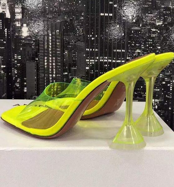 star style transparent pvc women sandals fashion square toe cup heeled summer female mules slides high heels sandals shoes, Black
star style transparent pvc women sandals fashion square toe cup heeled summer female mules slides high heels sandals shoes, Black