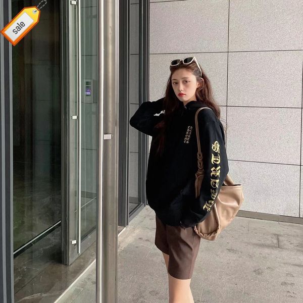 autumn and winter new 21s crosanskrit cross flower arm ch bronzing glittering powder hoodie ins style men women, Black
autumn and winter new 21s crosanskrit cross flower arm ch bronzing glittering powder hoodie ins style men women, Black