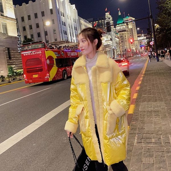 2021 new women winter lamb hair jacket female fur collar patchwork white duck down casual loose warm outwear l804y3h3, Black
2021 new women winter lamb hair jacket female fur collar patchwork white duck down casual loose warm outwear l804y3h3, Black