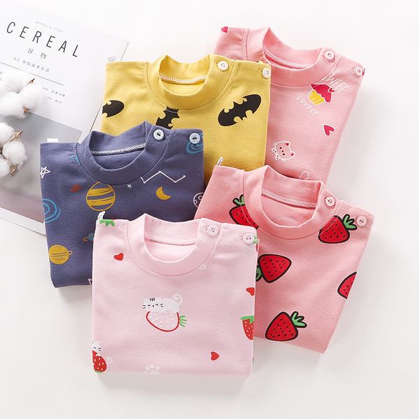 children's long sleeve cotton bottom shirt new casual cartoon t-shirt boys and girls one piece baby top, Black;white
children's long sleeve cotton bottom shirt new casual cartoon t-shirt boys and girls one piece baby top, Black;white