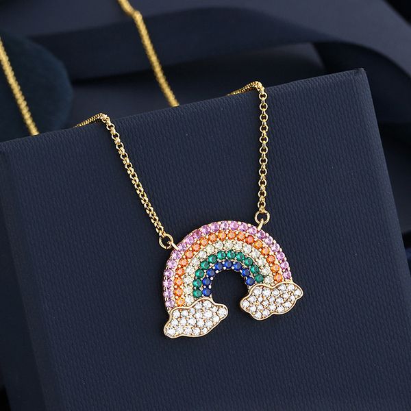 70% off family rainbow necklace women's tanabata gift 21 years new diamond inlaid clavicle chain cloud pendant sweater, Silver
70% off family rainbow necklace women's tanabata gift 21 years new diamond inlaid clavicle chain cloud pendant sweater, Silver