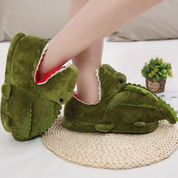 non-slip warm crocodiles cotton slippers cartoon cute plush shoes for winter k2, Black
non-slip warm crocodiles cotton slippers cartoon cute plush shoes for winter k2, Black