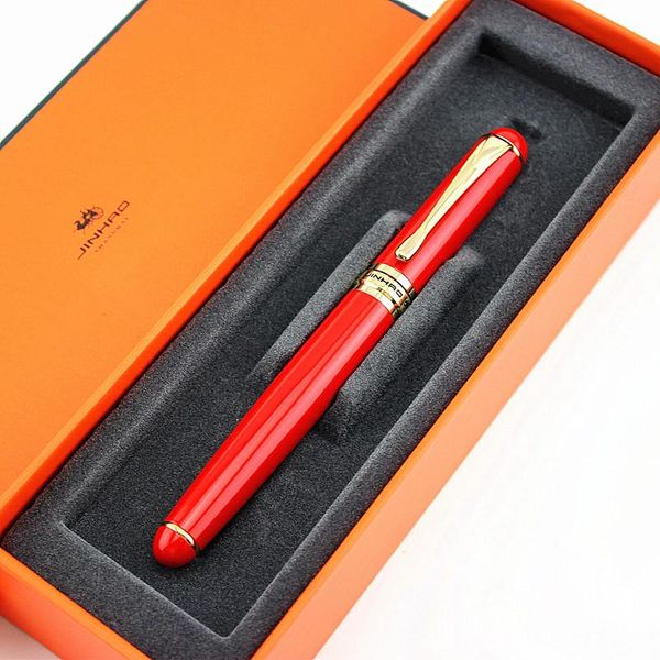 jinhao x750 new red and gold clip 1.0mm curved tip calligraphy pen metal fountain pen christmas gift pens
jinhao x750 new red and gold clip 1.0mm curved tip calligraphy pen metal fountain pen christmas gift pens