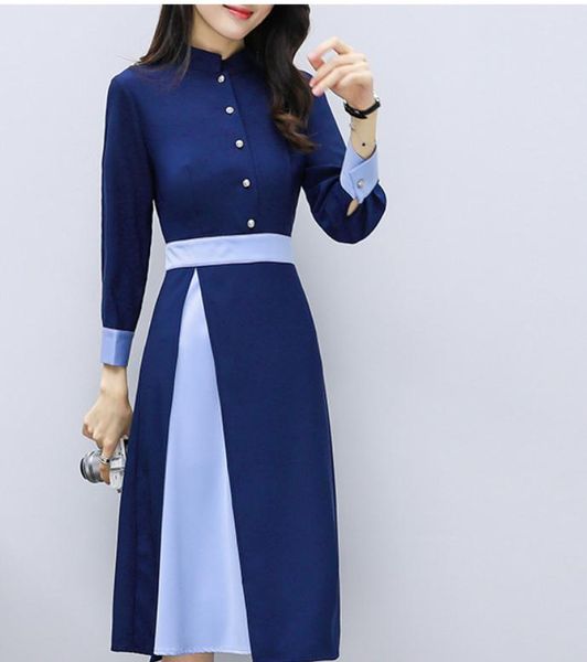 2021 spring and autumn fashion long sleeve women's long dress@04, Black;gray
2021 spring and autumn fashion long sleeve women's long dress@04, Black;gray