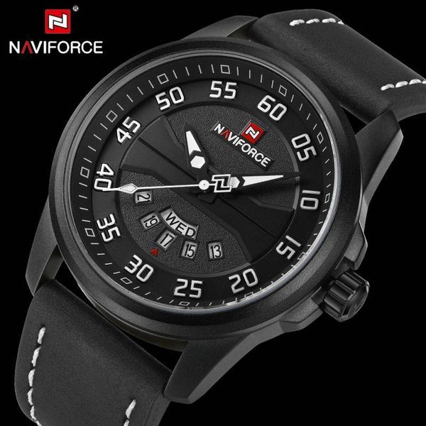 naviforce waterproof quartz watches men watch auto date leather strap army fashion sports mens wristwatch, Slivery;brown
naviforce waterproof quartz watches men watch auto date leather strap army fashion sports mens wristwatch, Slivery;brown