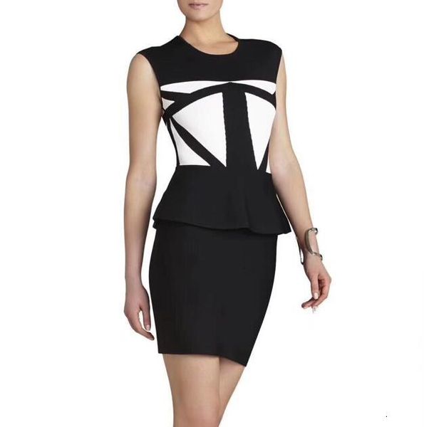 2021 new arrival o neck pacthwork black white women summer bandage designer bodycon evening party vestido 0uor, Black;gray
2021 new arrival o neck pacthwork black white women summer bandage designer bodycon evening party vestido 0uor, Black;gray