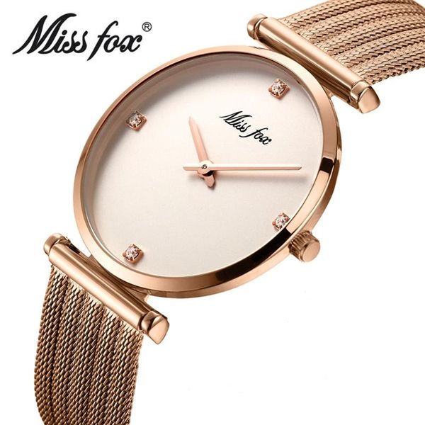 wristwatches missfox minimalist luxury women watches ultra thin elegant rose gold watch stainless steel mesh ladies, Slivery;brown
wristwatches missfox minimalist luxury women watches ultra thin elegant rose gold watch stainless steel mesh ladies, Slivery;brown