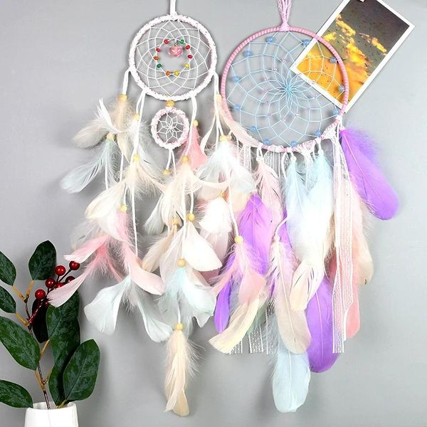 1pc colorful feather dream catcher pink wind chimes for girl room home hanging decor wedding kids birthday gift diy dreamcatcher
1pc colorful feather dream catcher pink wind chimes for girl room home hanging decor wedding kids birthday gift diy dreamcatcher