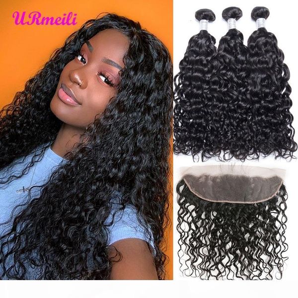 10a brazilian virgin hair water wave bundles with frontal human hair 3 4 bundles with closure remy lace frontal closure with 30inch bundles, Black;brown
10a brazilian virgin hair water wave bundles with frontal human hair 3 4 bundles with closure remy lace frontal closure with 30inch bundles, Black;brown
