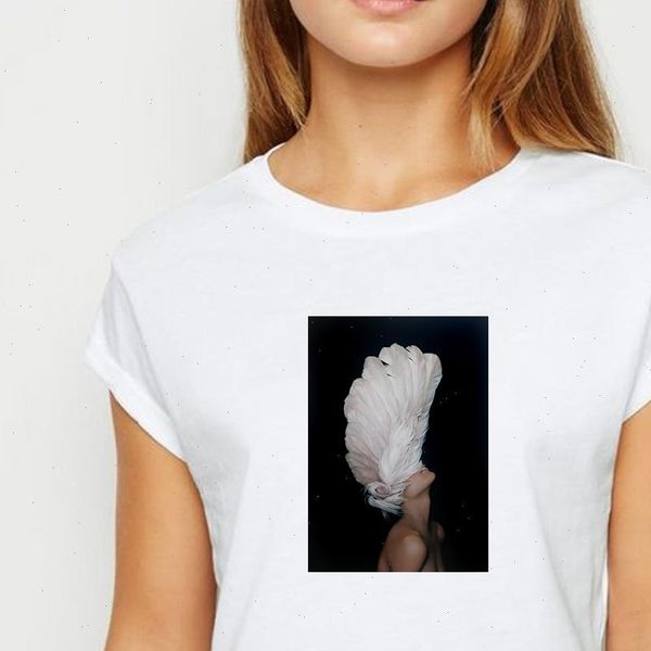 fashion feather flower girl t shirts loose spring summer t shirt women comfortable womens shirt o collar tshirt, White
fashion feather flower girl t shirts loose spring summer t shirt women comfortable womens shirt o collar tshirt, White