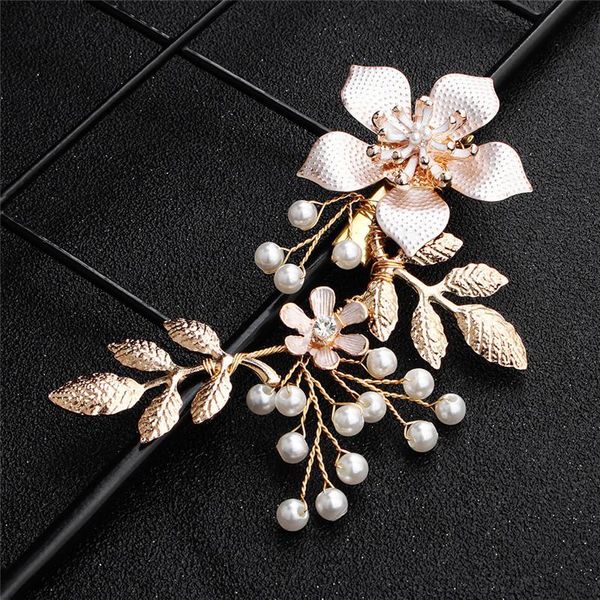 hair clips & barrettes okily gold color alloy flowers wedding accessories for brides handmade pearl bridal hairclip duckbill jewelry, Golden;silver
hair clips & barrettes okily gold color alloy flowers wedding accessories for brides handmade pearl bridal hairclip duckbill jewelry, Golden;silver