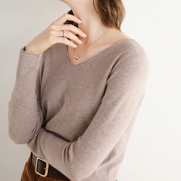 2021 new women's autumn winter basic sweater knitted casual solid short jumpers long sleeve v neck plus size warm female pullovers w6jz, White;black
2021 new women's autumn winter basic sweater knitted casual solid short jumpers long sleeve v neck plus size warm female pullovers w6jz, White;black