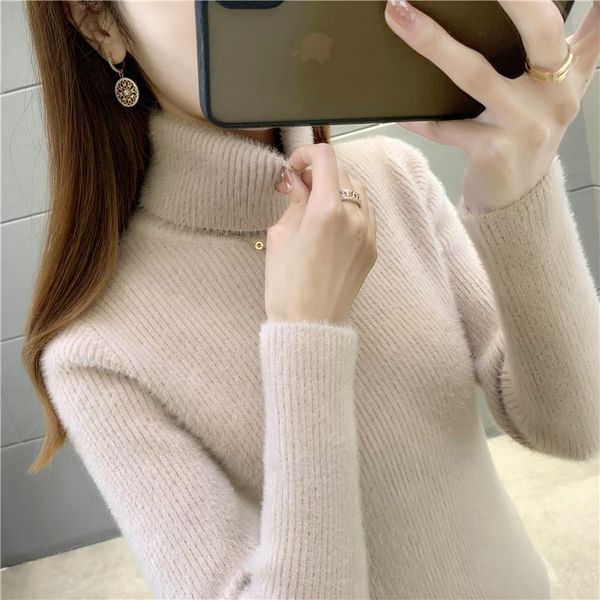women's sweaters cashmere sweater high-neck color matching elastic basic slim pullover fashion plus size warm knitted bottoming, White;black
women's sweaters cashmere sweater high-neck color matching elastic basic slim pullover fashion plus size warm knitted bottoming, White;black