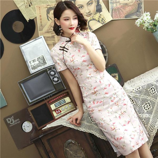 ethnic clothing sheng coco silk cheongsam dresses pink double chinese qipao printed medium long ancient improve flowers, Red
ethnic clothing sheng coco silk cheongsam dresses pink double chinese qipao printed medium long ancient improve flowers, Red