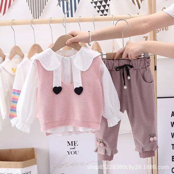 suit 2021 new sweater clothes children's korean spring dress baby girl's one year fashion, White
suit 2021 new sweater clothes children's korean spring dress baby girl's one year fashion, White