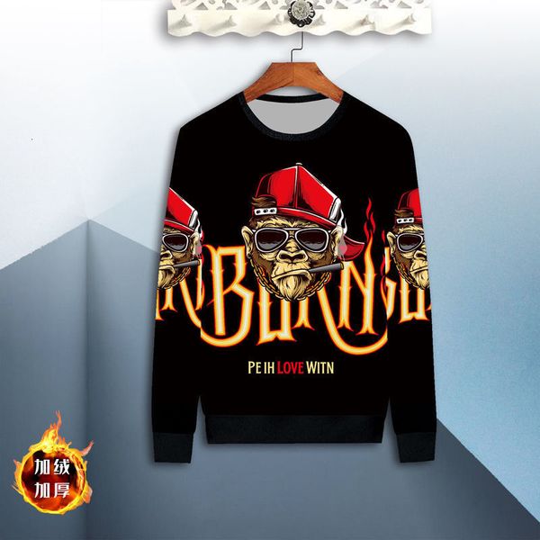 2021 new addition to veet autumn nightgown the loose and handsome korean trend in long sleeve male sweaterlmgp, Black
2021 new addition to veet autumn nightgown the loose and handsome korean trend in long sleeve male sweaterlmgp, Black