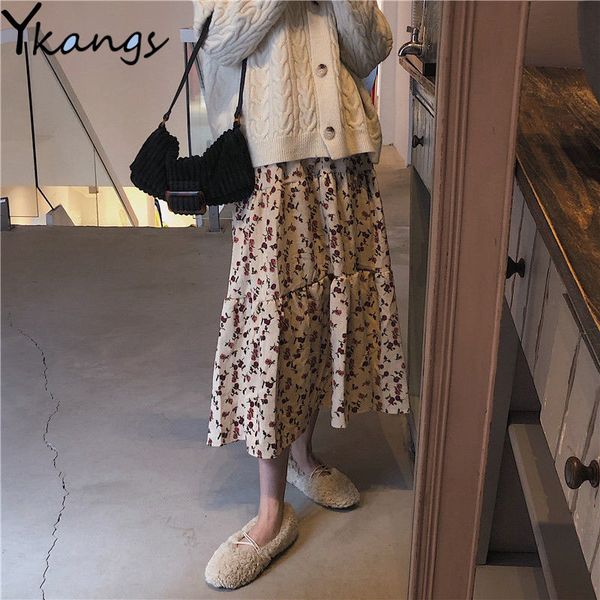 2021 autumn corduroy harajuku kawaii female korean skirts women floral vintage sweet lovely all-match high elastic waist long skirt z7ez, Black
2021 autumn corduroy harajuku kawaii female korean skirts women floral vintage sweet lovely all-match high elastic waist long skirt z7ez, Black