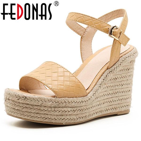 dress shoes fedonas genuine leather women sandals 2021 summer arrival wedge platform high heels pumps for night club woman, Black
dress shoes fedonas genuine leather women sandals 2021 summer arrival wedge platform high heels pumps for night club woman, Black