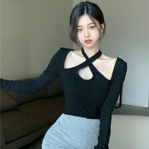women's t-shirt crop clothing fashion american series spring/autumn hollow out slim t-shirts solid square collar all-match, White
women's t-shirt crop clothing fashion american series spring/autumn hollow out slim t-shirts solid square collar all-match, White