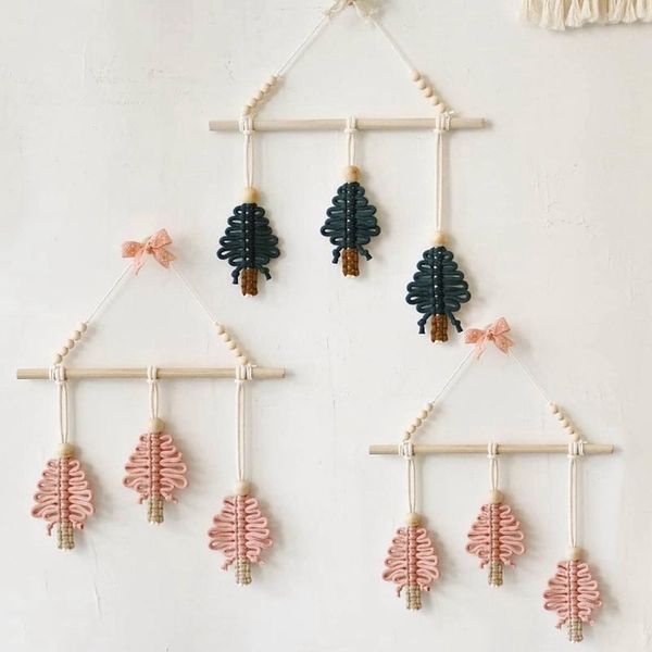 decorative objects & figurines xd-2x macrame christmas trees wall hanging decor tapestry kids room pendant handwoven pink green
decorative objects & figurines xd-2x macrame christmas trees wall hanging decor tapestry kids room pendant handwoven pink green