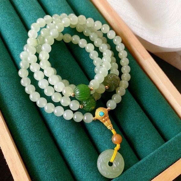decorative objects & figurines natural hetian jade bracelet jasper safety buckle pendant green beads necklace women's sweater chain fas
decorative objects & figurines natural hetian jade bracelet jasper safety buckle pendant green beads necklace women's sweater chain fas