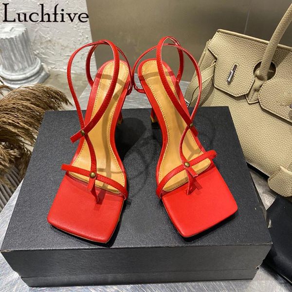 sandals split toe rivets cross belts party shoes flip flops high heels slingbacks red green leather woman, Black
sandals split toe rivets cross belts party shoes flip flops high heels slingbacks red green leather woman, Black
