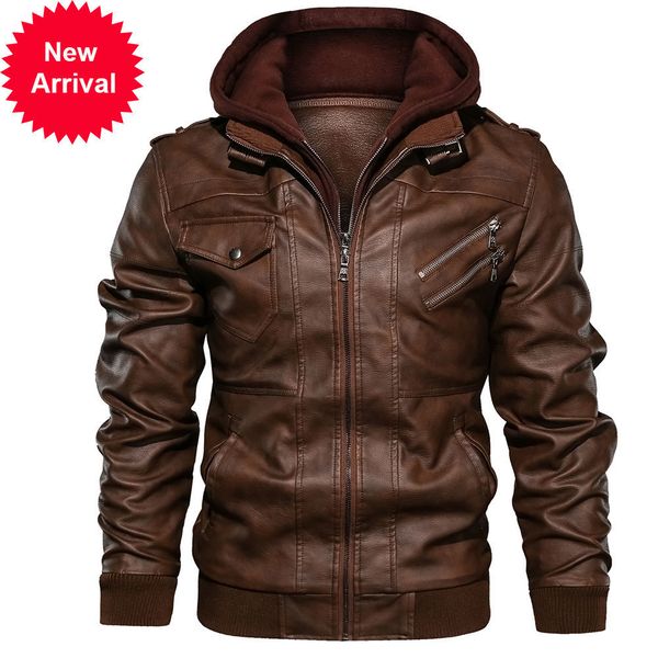 designers jackets pu turn- down collar slim casual solid full zipper hat detachable autumn and winter windproof, Black;brown
designers jackets pu turn- down collar slim casual solid full zipper hat detachable autumn and winter windproof, Black;brown