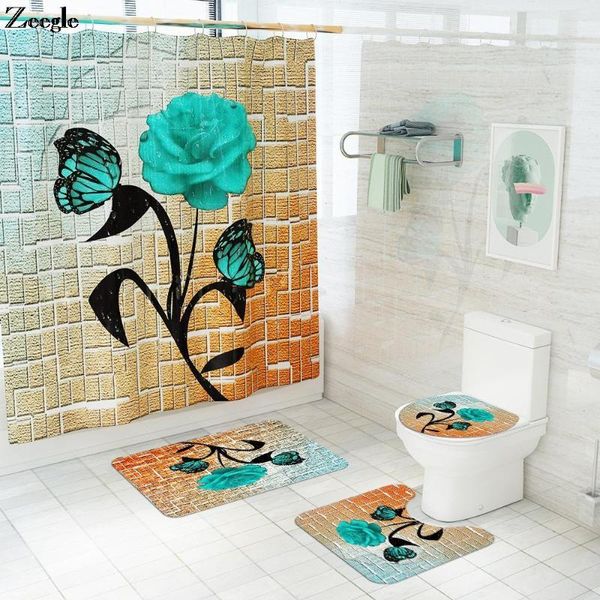 bath mats zeegle floral printed mat and waterproof shower curtain set toilet water absorbing bathroom carpet rug
bath mats zeegle floral printed mat and waterproof shower curtain set toilet water absorbing bathroom carpet rug