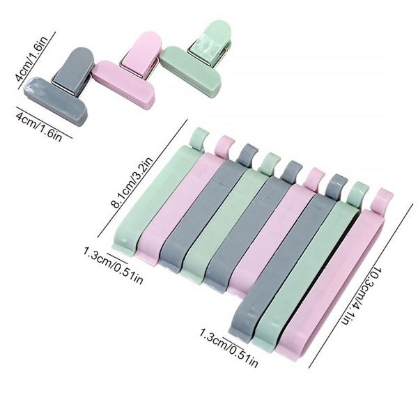 bag clips 12pcs/set plastic snack fresh food storage kitchen tool accessories mini vacuum sealing clamp clip
bag clips 12pcs/set plastic snack fresh food storage kitchen tool accessories mini vacuum sealing clamp clip