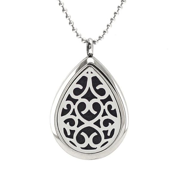drop diffuser necklace chain jewelry for women kids femme stainless steel aroma essential oil magnet locket 10 pads as gift, Silver
drop diffuser necklace chain jewelry for women kids femme stainless steel aroma essential oil magnet locket 10 pads as gift, Silver