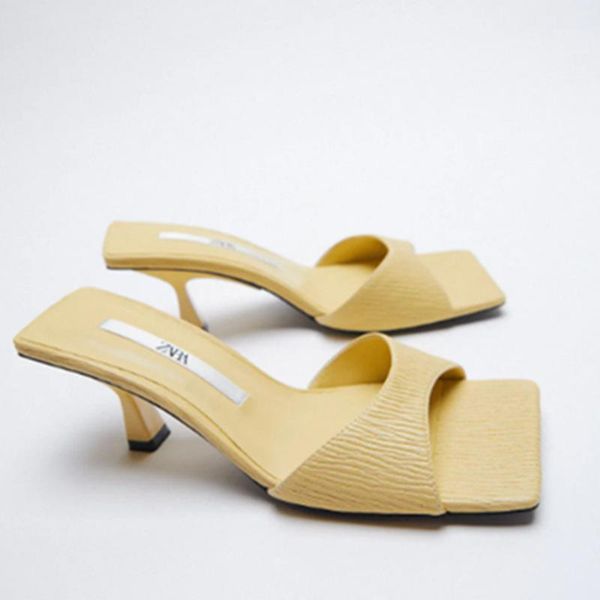 slippers zardtm summer women's shoes yellow high-heeled mules 2021 square toe lazy stiletto sandals and1, Black
slippers zardtm summer women's shoes yellow high-heeled mules 2021 square toe lazy stiletto sandals and1, Black