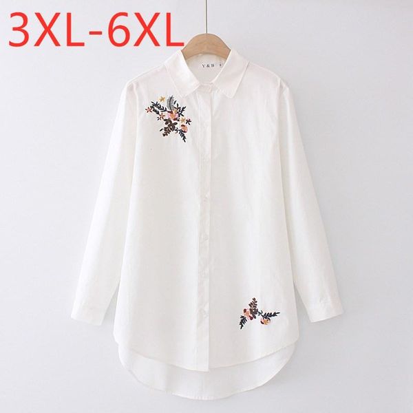 women's blouses & shirts ladies autumn winter plus size for women large blouse long sleeve loose cotton floral embroidery shirt 3xl 4x, White
women's blouses & shirts ladies autumn winter plus size for women large blouse long sleeve loose cotton floral embroidery shirt 3xl 4x, White