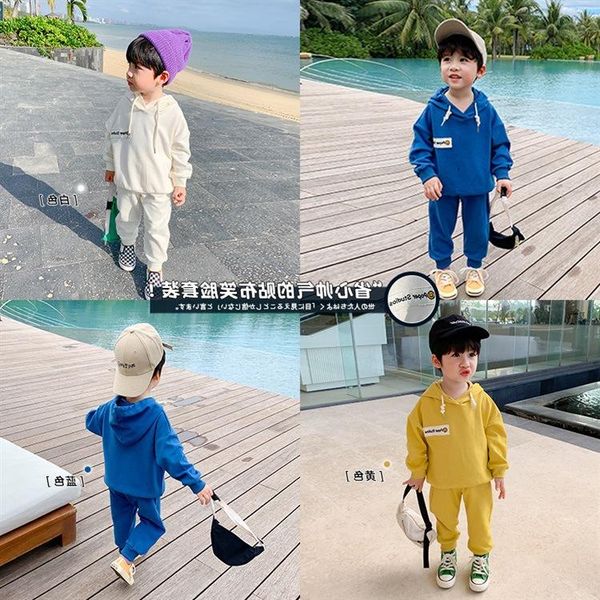 clothing sets 2021 children's spring sports suit boys and girls hooded sweater + trousers two-piece, White
clothing sets 2021 children's spring sports suit boys and girls hooded sweater + trousers two-piece, White