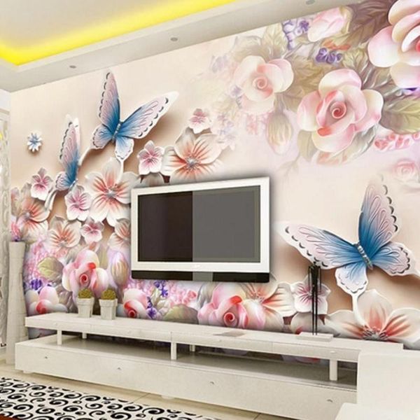 wallpapers brand youe shone pink roses butterfly flowers modern luxury wall murals wallpaper for walls 3d mural papel de parede
wallpapers brand youe shone pink roses butterfly flowers modern luxury wall murals wallpaper for walls 3d mural papel de parede