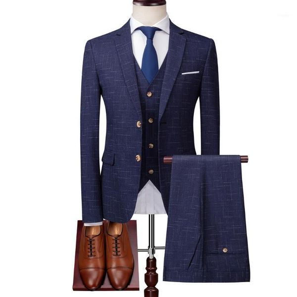 ( jacket + vest pants ) high-end dark lattice business men's slim suit groom wedding dress tuxedo banquet clubmen suits & blaze blazers, White;black
( jacket + vest pants ) high-end dark lattice business men's slim suit groom wedding dress tuxedo banquet clubmen suits & blaze blazers, White;black