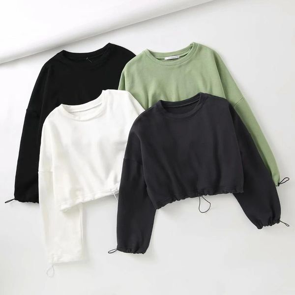 women's t-shirt fall autumn winter solid color casual pullovers women girls elegant fashion long sleeve o-collar crop clothes, White
women's t-shirt fall autumn winter solid color casual pullovers women girls elegant fashion long sleeve o-collar crop clothes, White