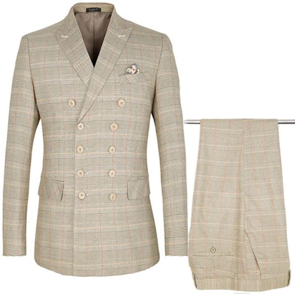 men's suits & blazers 2 pcs set blazer jacket pants / fashion casual boutique business plaid wedding host double breasted suit coat tro, White;black
men's suits & blazers 2 pcs set blazer jacket pants / fashion casual boutique business plaid wedding host double breasted suit coat tro, White;black