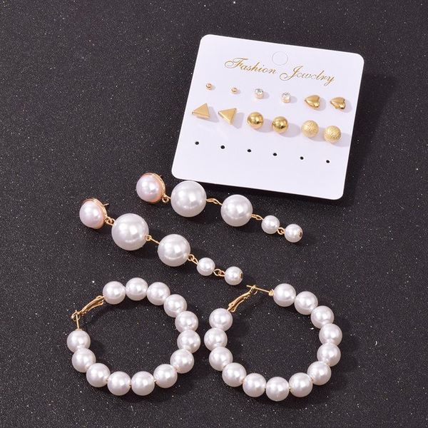 hoop & huggie fashion gold pearl earrings set for women vintage metal earings geometric butterfly drop female jewelry, Golden;silver
hoop & huggie fashion gold pearl earrings set for women vintage metal earings geometric butterfly drop female jewelry, Golden;silver