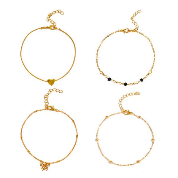 boho butterfly anklet for women gold multilayer crystal ankle bracelet foot chain leg bracelet beach accessories jewelry 4pcs/set, Red;blue
boho butterfly anklet for women gold multilayer crystal ankle bracelet foot chain leg bracelet beach accessories jewelry 4pcs/set, Red;blue