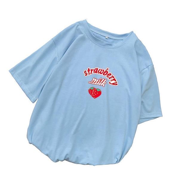 strawberry milk t shirt women summer harajuku kawaii cartoon print tee shirt femme korean style casual short sleeve clothes, White
strawberry milk t shirt women summer harajuku kawaii cartoon print tee shirt femme korean style casual short sleeve clothes, White