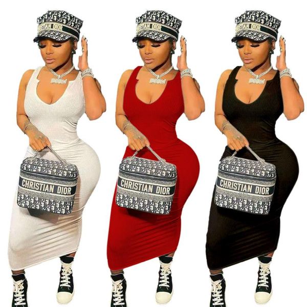 casual dresses summer maxi long sundress 2021 v neck bodycon dress sleeveless tank woman party wear solid clothes, Black;gray
casual dresses summer maxi long sundress 2021 v neck bodycon dress sleeveless tank woman party wear solid clothes, Black;gray