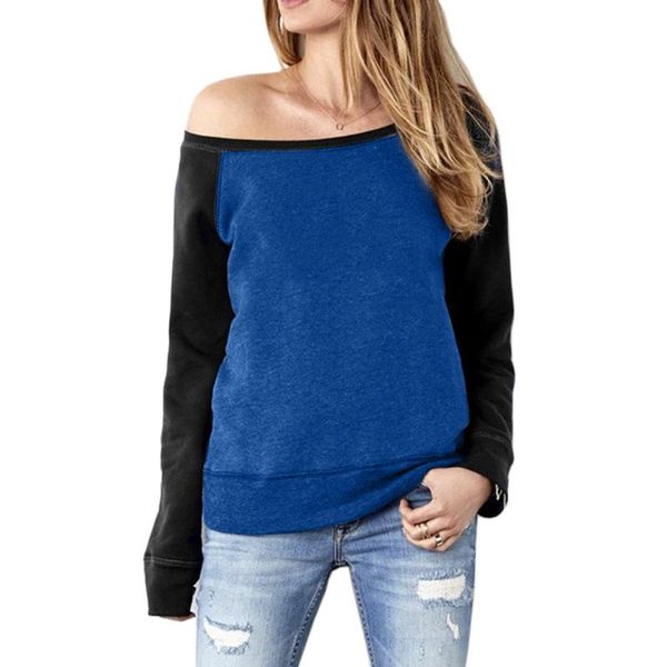 women's hoodies & sweatshirts fashion 2021 fall winter sky blue one shoulder contrast color women long sleeve casual pullover clothing, Black
women's hoodies & sweatshirts fashion 2021 fall winter sky blue one shoulder contrast color women long sleeve casual pullover clothing, Black
